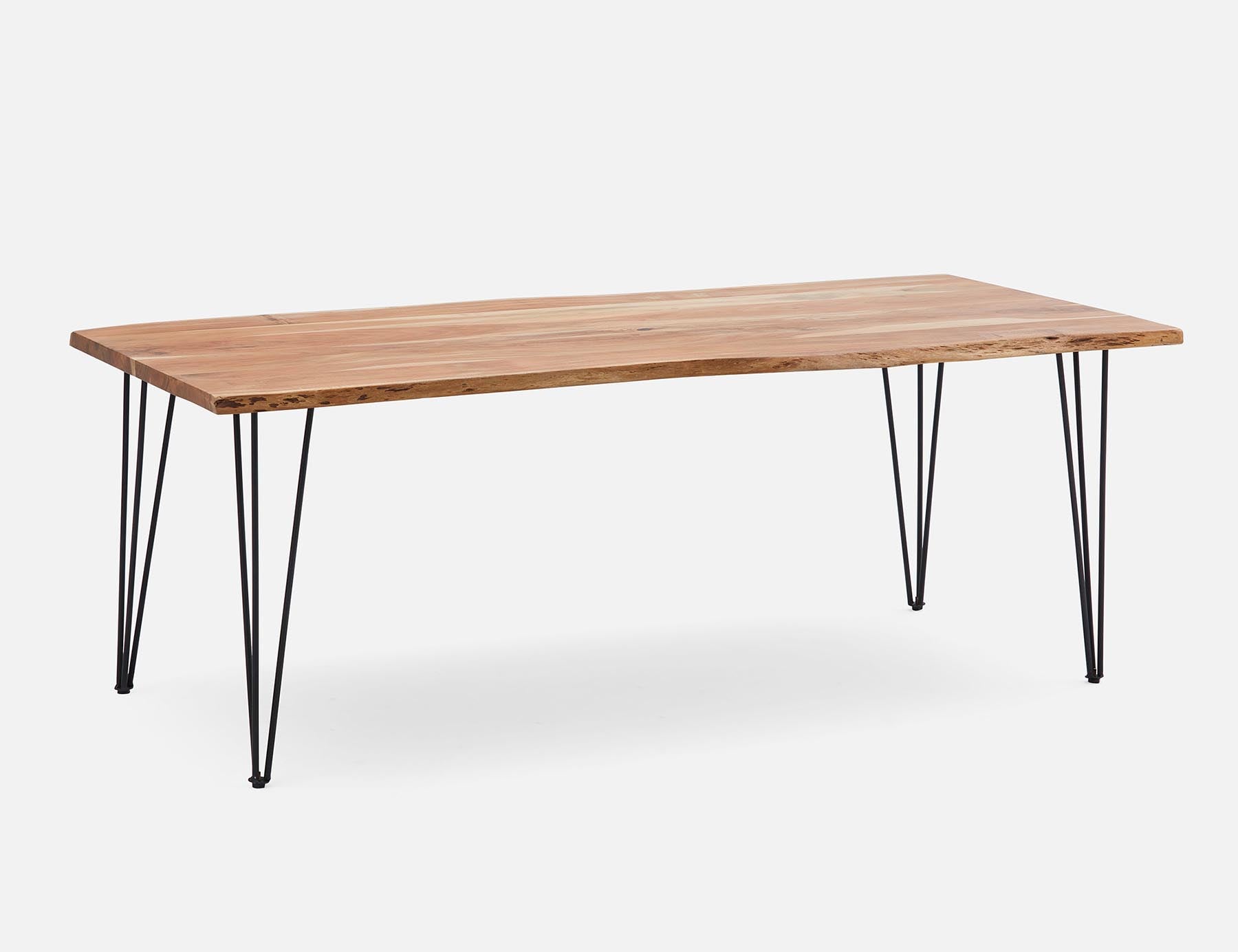 RENO solid acacia large wood dining table 210 cm undefined