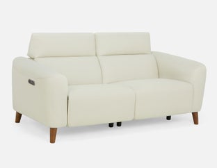 DAWN - modern contemporary power-recliner sofa - Cream