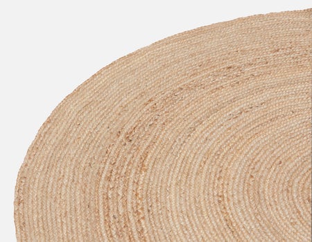 PERU - tapis en jute tressé 6' - Naturel