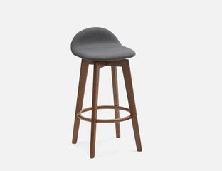 STAFFAN - tabouret de bar 71cm - Charbon