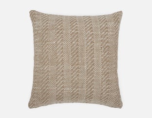 JAIDEN - coussin en lin 50 cm x 50 cm - Naturel