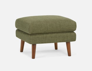 VALOIS - pouf moderne du milieu siècle - Vert forêt tropicale