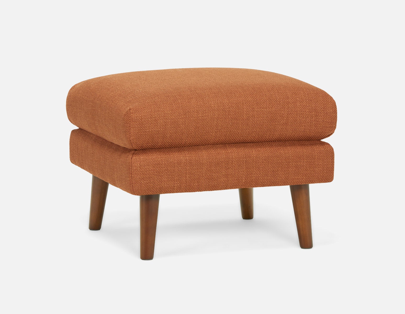 VALOIS - pouf moderne du milieu siècle - Rouille