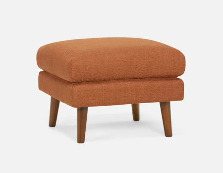 VALOIS - pouf moderne du milieu siècle - Rouille