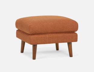 VALOIS - pouf moderne du milieu siècle - Rouille