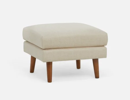 VALOIS - pouf moderne du milieu siècle - Greige