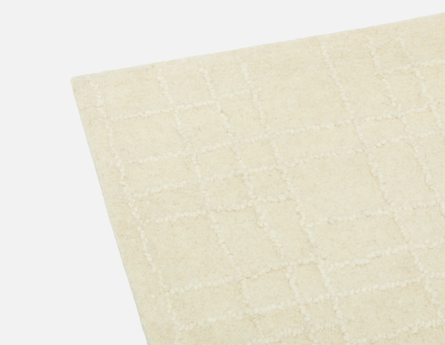 BOREAS - tapis artisanal en laine 10'x12' - Ivoire