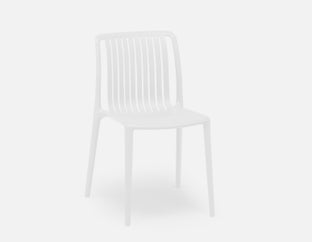 LENNY - indoor/outdoor dining chair - White