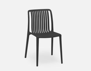 LENNY - indoor/outdoor dining chair - Black