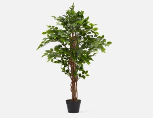 FICUS LEAF - plante artificielle en pot 120 cm - Vert