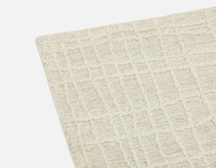 OUREA - hand tufted wool rug 6'x9' - Ivory