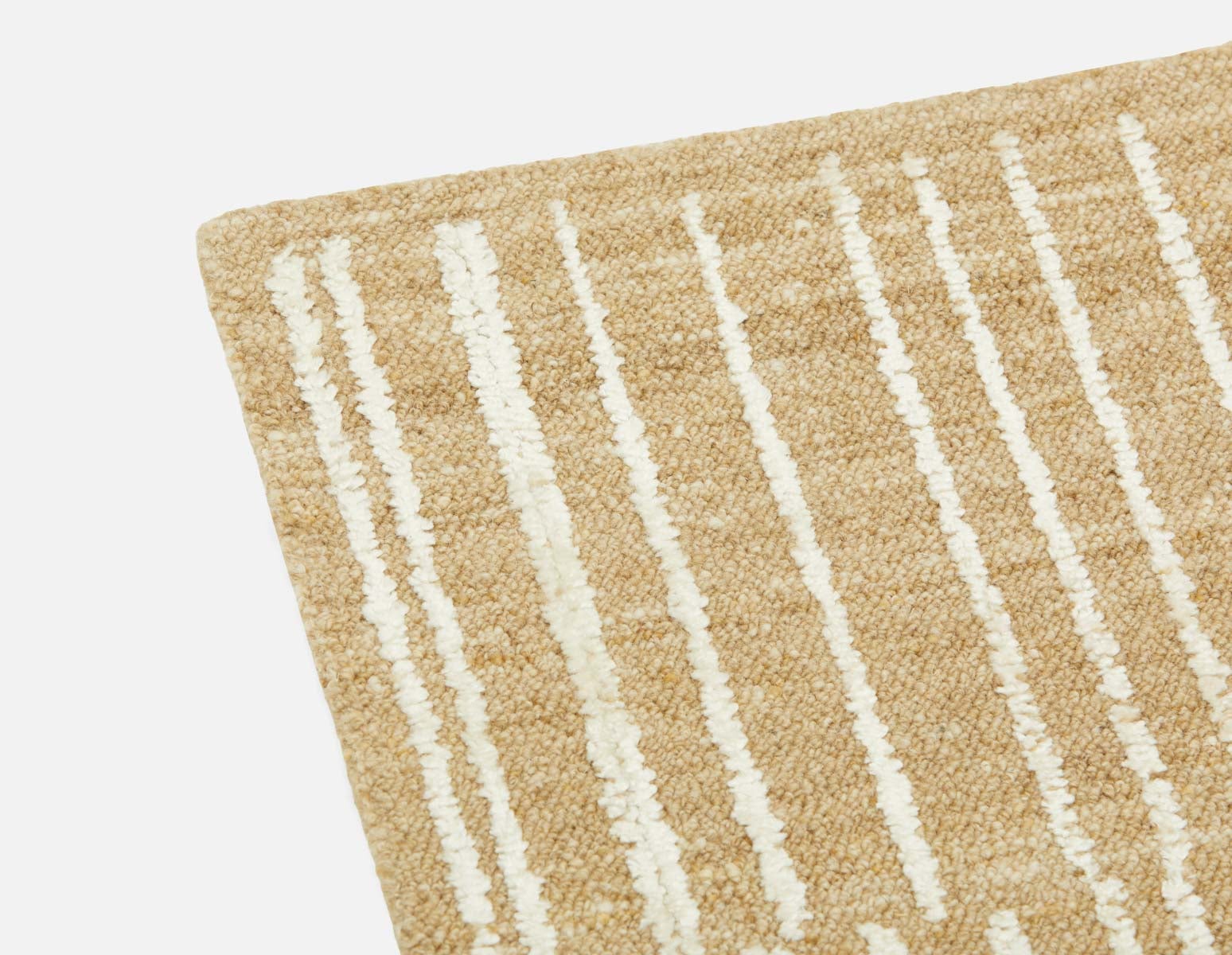 RHEA - tapis artisanal en laine 10'x12' - Beige