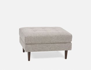 KINSEY - tufted ottoman - Grey