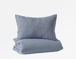 EDDIE - ensemble housse de couette 3 pièces, grand lit - Bleu