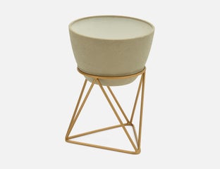 ABELA - cache-pot et support 51 cm - Gris