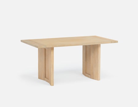 GILLIS - table à manger en acacia campagnard moderne 160 cm - Naturel