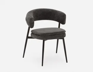 IFRAN - modern contemporary dining chair - Charcoal