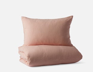 FELIPE - ensemble housse de couette 3 pièces, grand lit - Rose