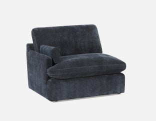 CHABLIS - canapé modulaire accoudoir gauche s'adapte à votre espace - Bleu