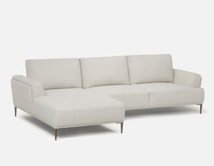 VICTOR - canapé d'angle côté gauche contemporain - Beige
