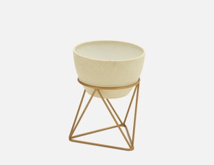 ABELA - cache-pot et support 41 cm - Blanc