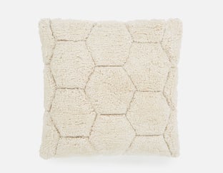 JALOR - cotton tufted cushion 18" x 18" - Natural