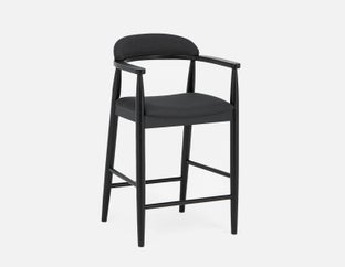 JOSY - mid-century counter stool 66cm - Black