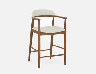JOSY - mid-century counter stool 66cm - Beige