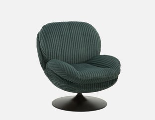 ROUSSEAU - corduroy accent chair - Green