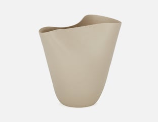 STROHL - vase en céramique 28cm - Beige