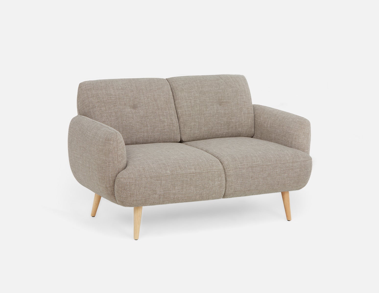 GRANADA - mid-century modern loveseat - Taupe