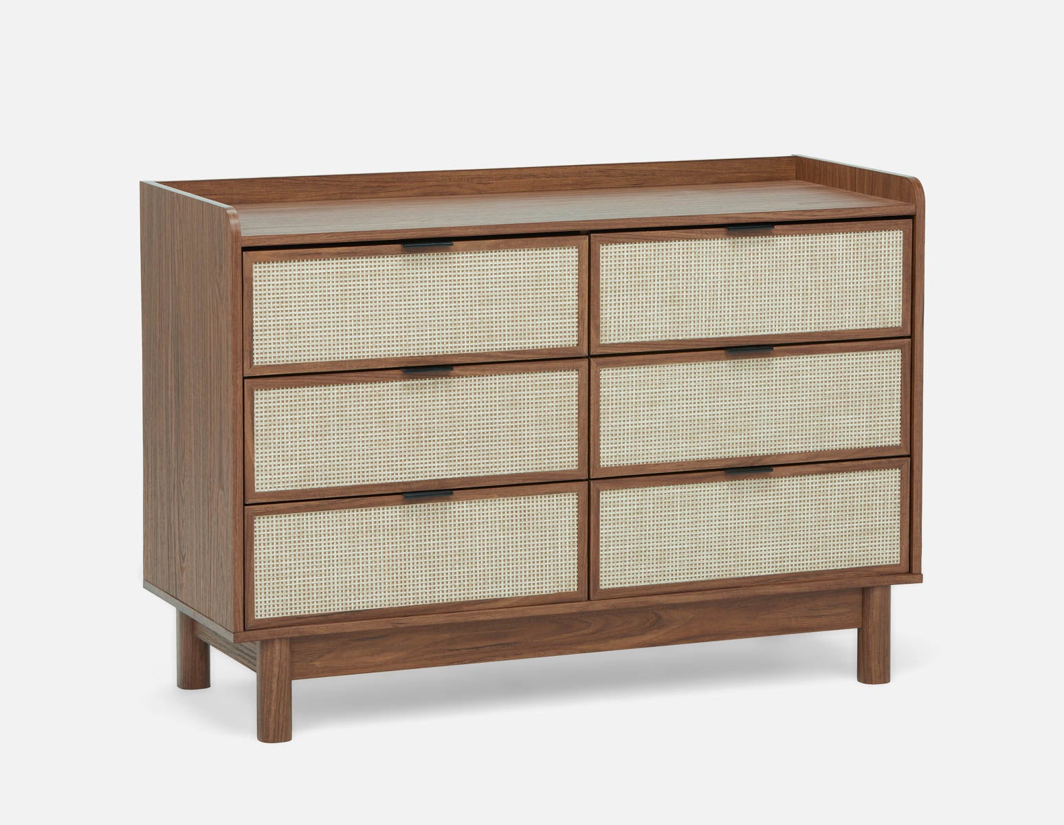 ELLINGTON - commode contemporaine à 6 tiroirs - Noyer