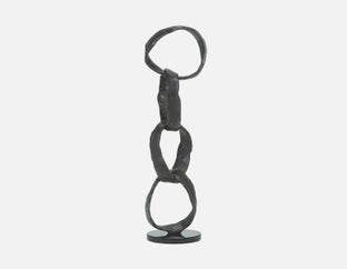 ELURU - aluminum sculpture 63cm - Black