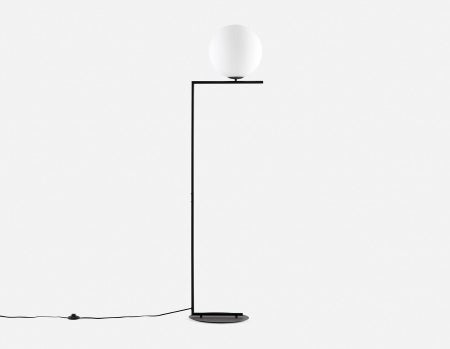 BALLA - lampe sur pied 165 cm haut. - Noir