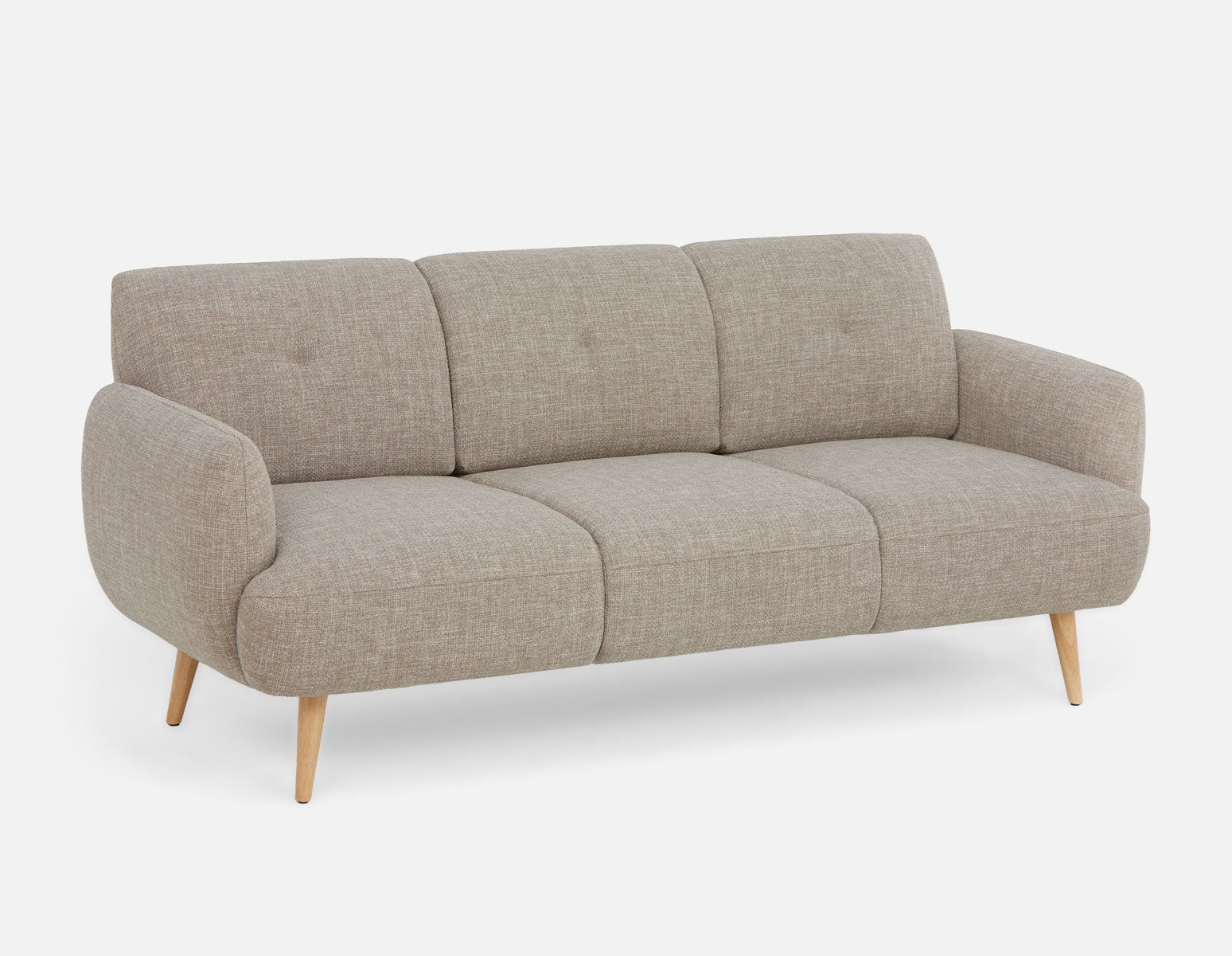 GRANADA - mid-century modern 3-seater sofa - Taupe