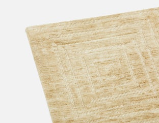 ASTERIA - tapis tricoté en polyester 6'x9' - Beige