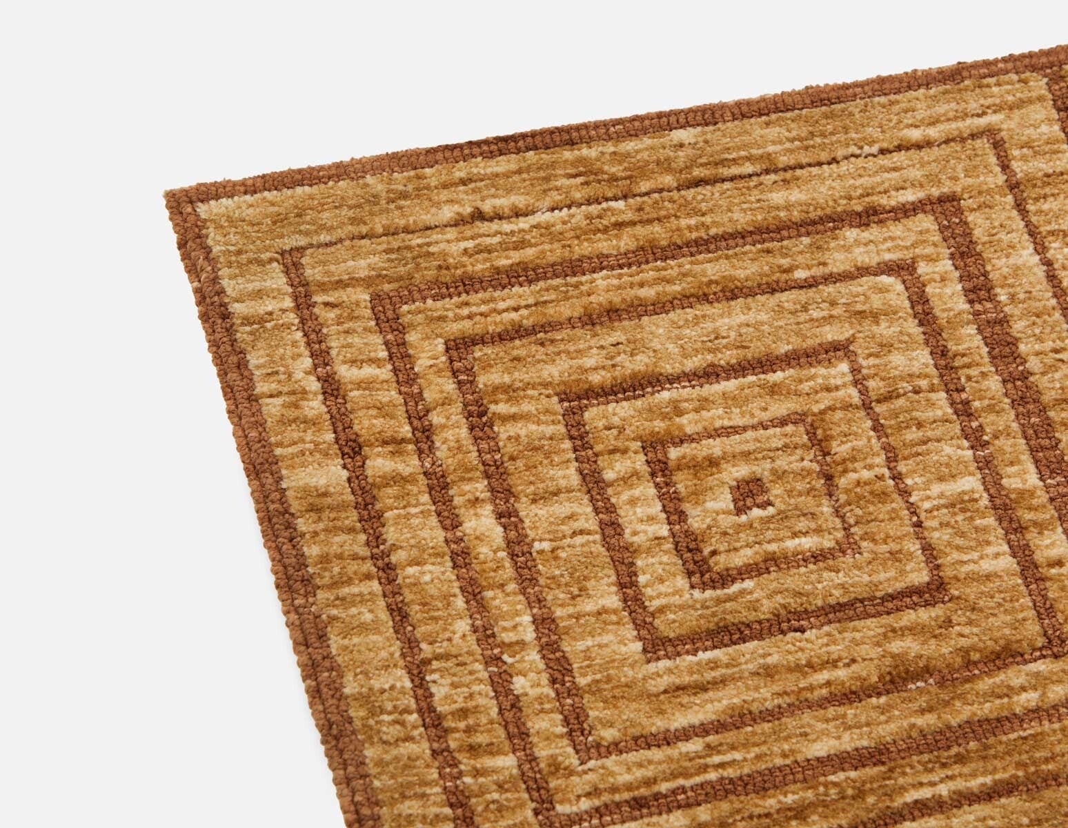 ASTERIA - knitted polyester rug 6'x9' - Brown