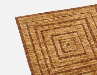 ASTERIA - tapis tricoté en polyester 6'x9' - Brun