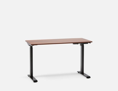 LEVER - bureau électrique à moteur unique 2 niveaux 120 cm (top inclus) - Noyer