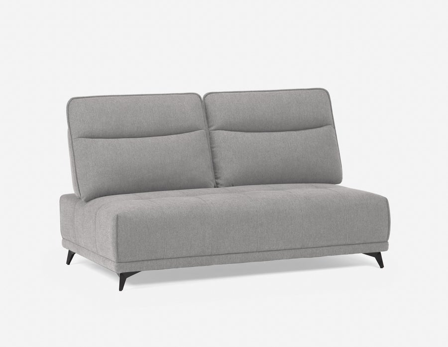SIMON modern contemporary armless loveseat with adjustable backrest undefined