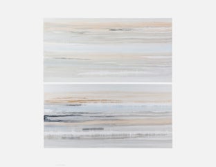 EMERIC - ensemble de 2 tableaux faits à la main 200 cm x 200 cm - Multi