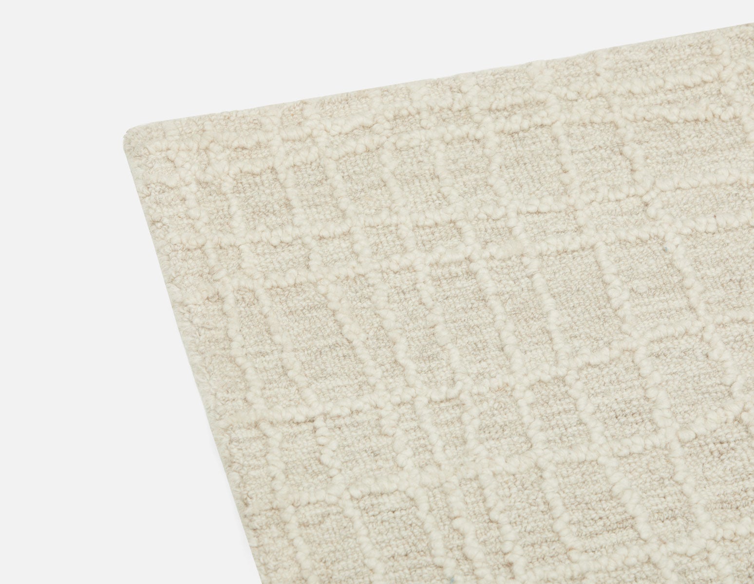 OUREA - hand tufted wool rug 8'x10' - Ivory