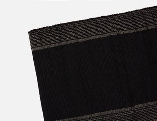 SIERA - tapis en coton touffeté à la main 61 cm x 91 cm - Noir