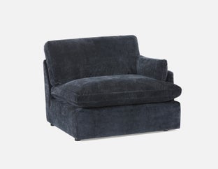 CHABLIS - modular sofa right arm customize to fit your space - Blue