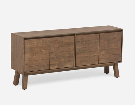 THESSALIA - buffet en bois de manguier massif vieilli - Brun