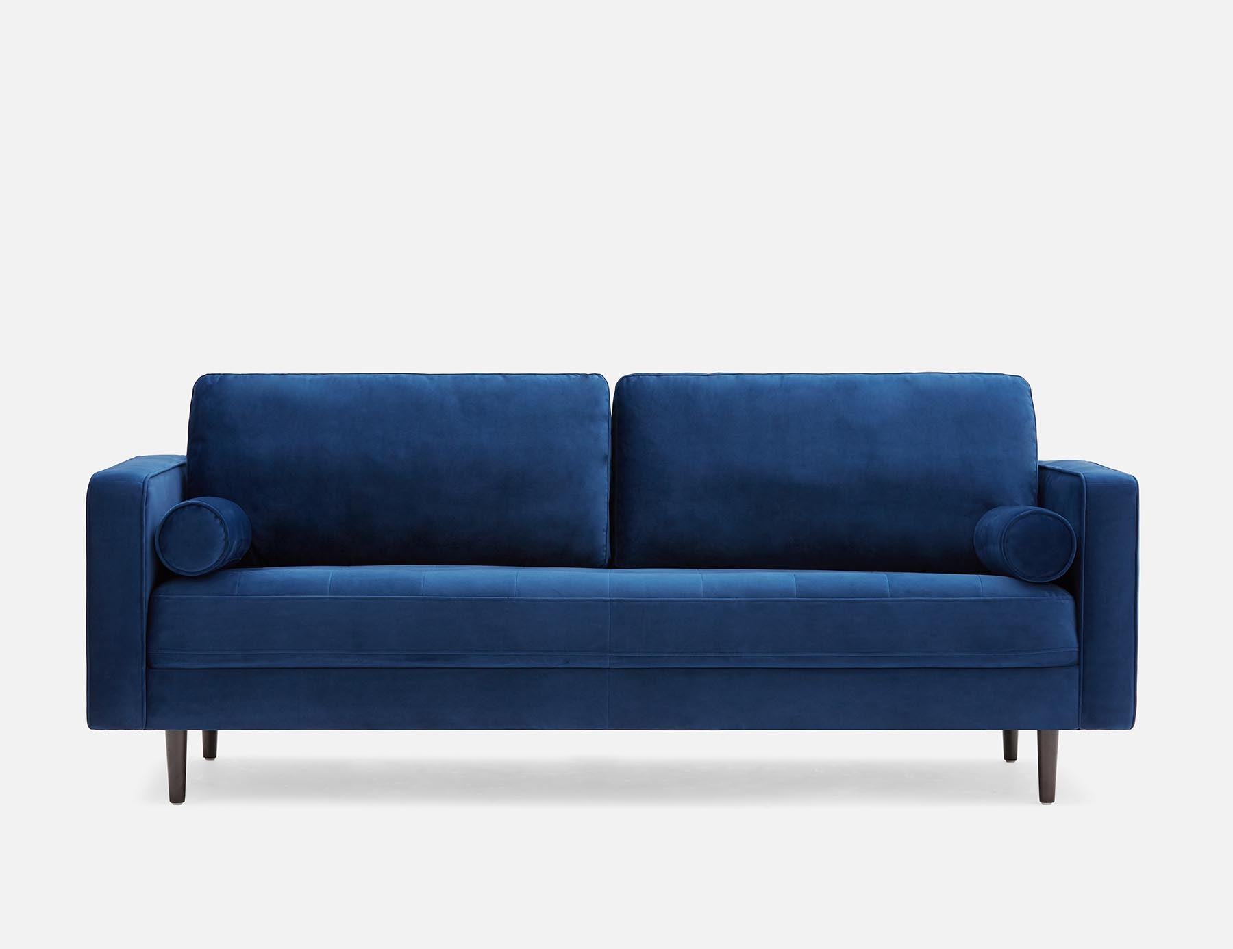 KINSEY velvet 3-seater sofa undefined