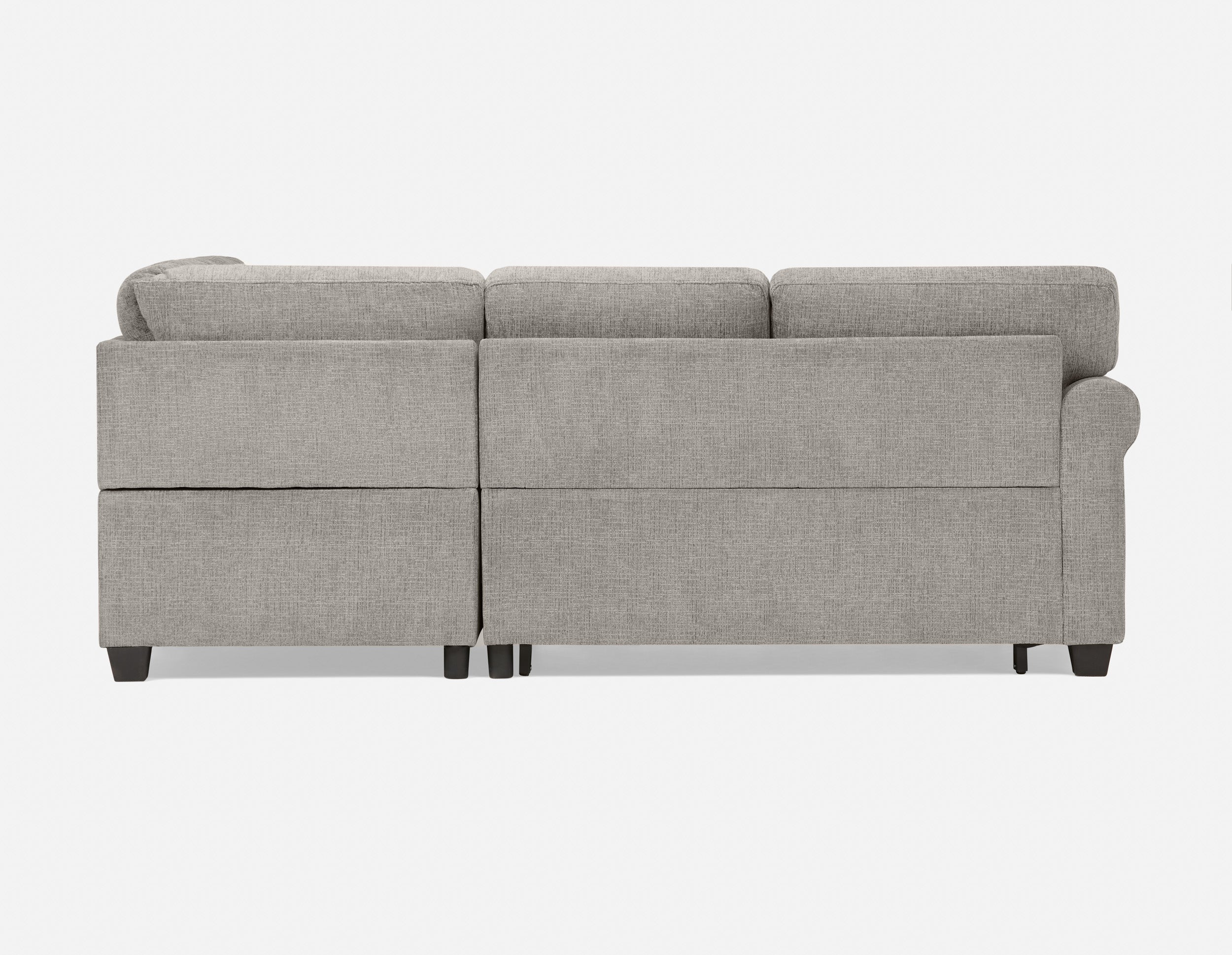DELPHINE traditional right-facing sectional sofa-bed with storage undefined