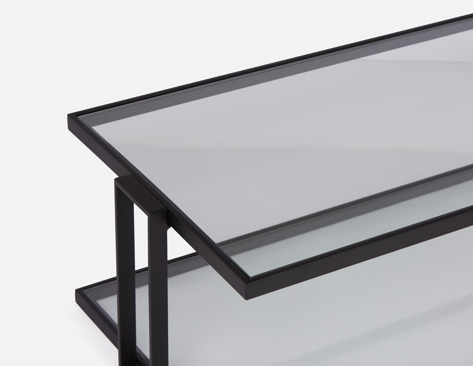 AGLAYA iron coffee table with tempered glass undefined