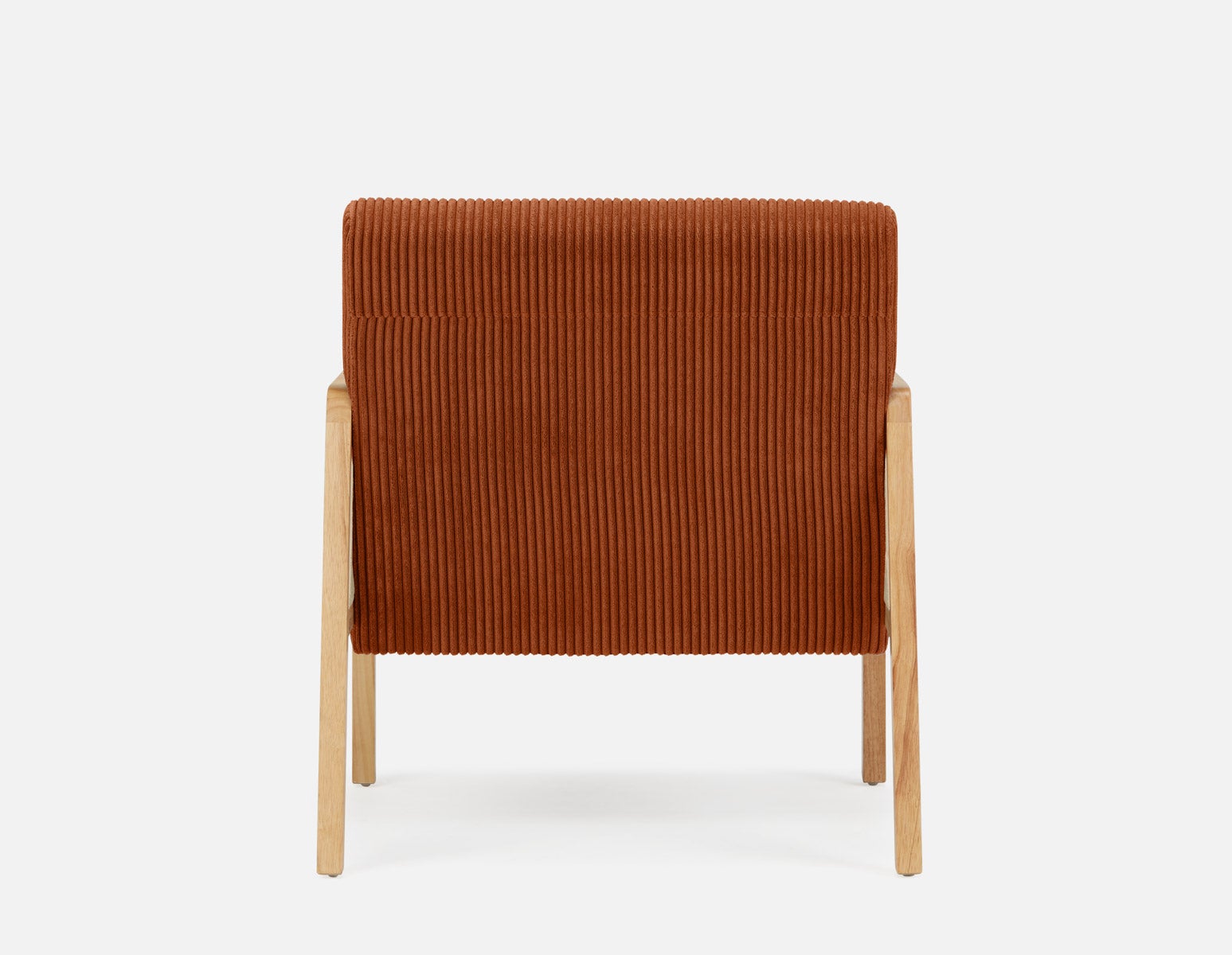 BECKETT fauteuil aux accents de velours côtelé et de rotin undefined