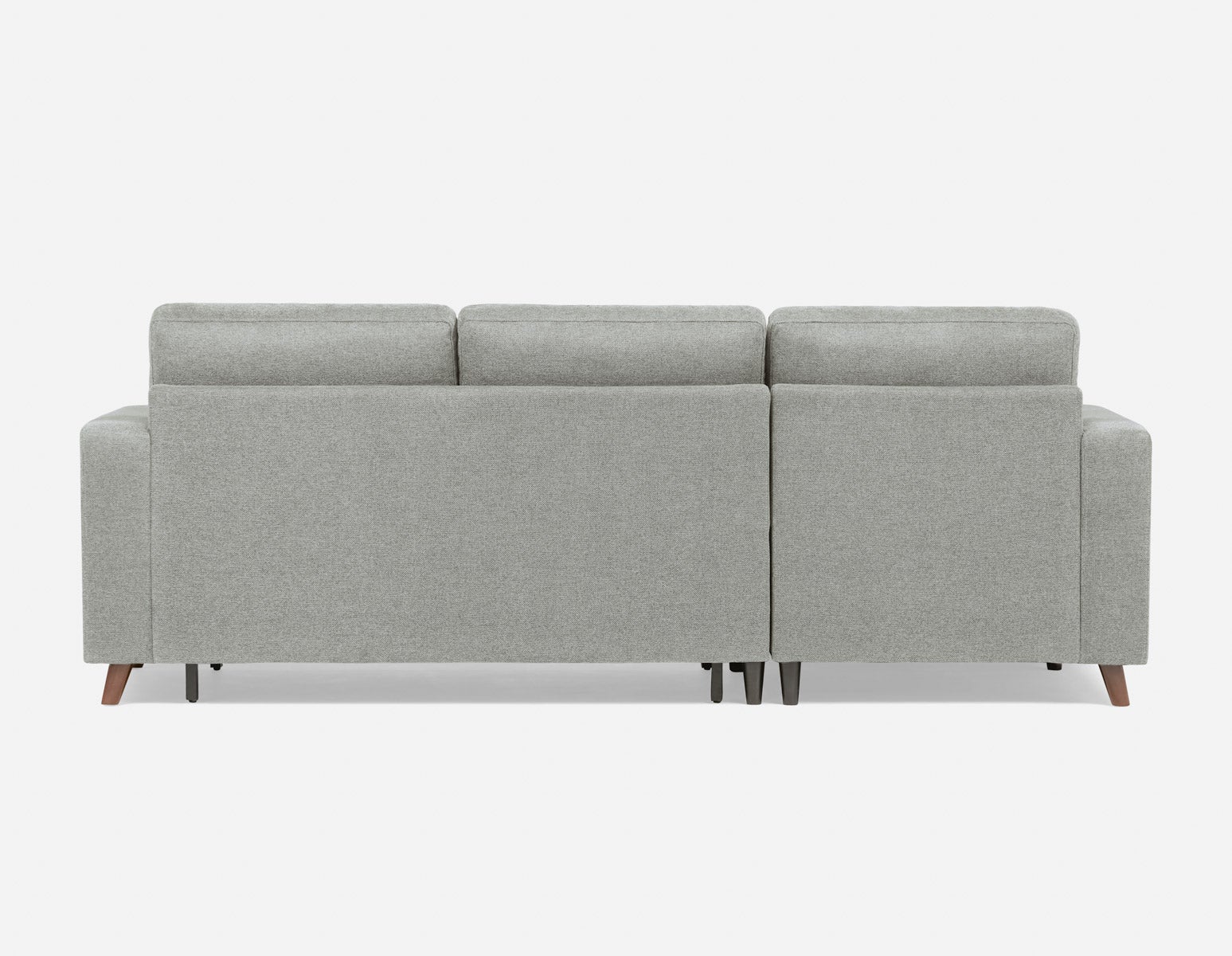 RENEE mid-century modern left-facing sectional sofa-bed with storage undefined